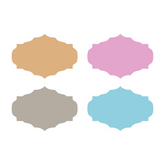 Wedding Stylish Romance Ornamental Tags Collection
