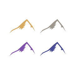 HILLS SIGN SYMBOL LOGO VECTOR ISOLATED ON WHITE