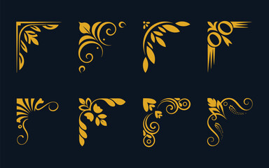 An Exquisite Collection of Elegant Decorative Corner Frame Designs for Ornate Borders and Embellishments.