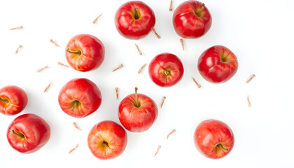 Harvesting fresh red apples organic orchard photography bright studio close-up nature's bounty