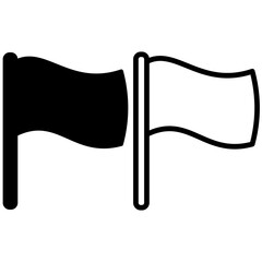 Flag icon, report, marker, vector illustration, symbol, design logo template picture, for ui or ux isolated on white for mobile app, editable