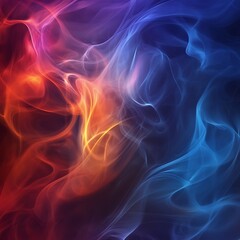 Fototapeta premium Colorful flames create an abstract background of blue and orange hues at a lively gathering 