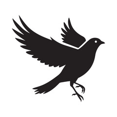 silhouette of a dove