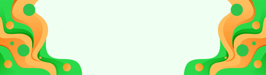 green wavy abstract background for banner, presentation, header design