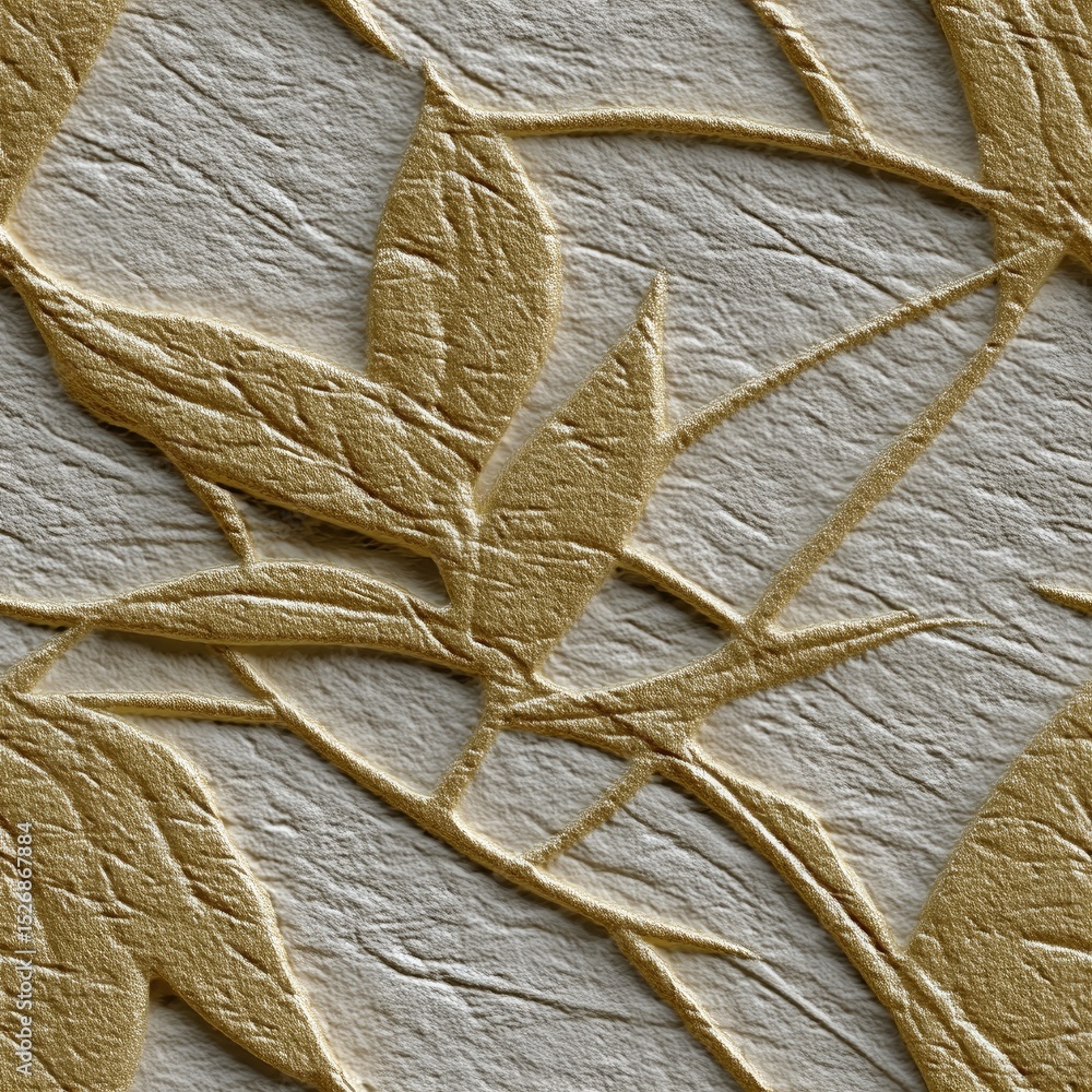 Poster striking textured golden wall art features unique shapes and patterns against a contrasting backdrop