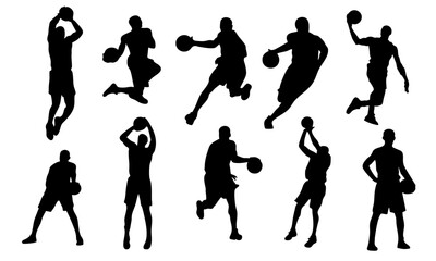 basketball silhouettes