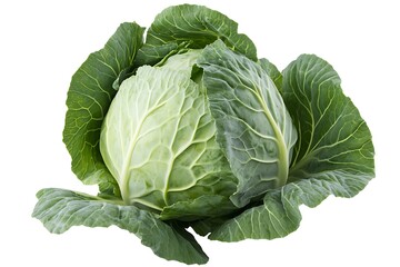 Obraz premium Cabbage. Vector illustration. Isolated on a white background.