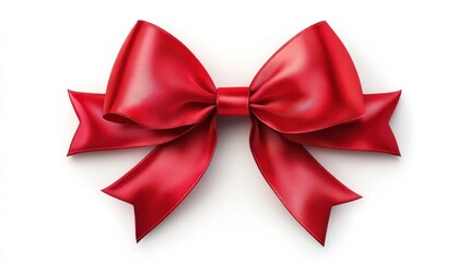 Fototapeta premium red bow isolated on white