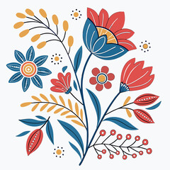 abstract floral background Ai-Generated