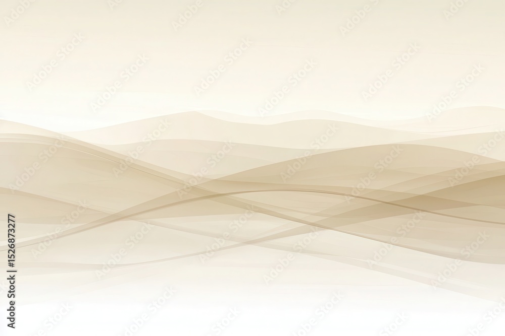 Canvas Prints soft brown wave background with gentle flowing lines and texture