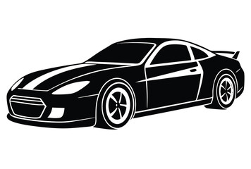 Racing Car Wheel Silhouette Vector Illustration Clean and Sharp Vector Art for Racing and Motorsport Projects