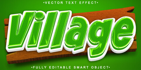  Village Farm Rural Countryside Barn Nature Fully Editable Smart Object Text Effect