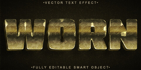  Worn Rust Old Metal Decay Vintage Fully Editable Smart Object Text Effect