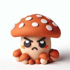 Fototapeta premium mashroom clay character