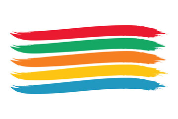 Adobe Illustrator Artwork Red grunge textured paint brush stroke vectors
