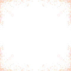 Luxury Sparkling Bokeh Border Frame PNG File With Transparent Background