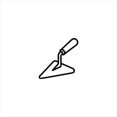 Masonry Trowel Tool Minimalist Line Icon