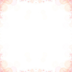 Luxury Sparkling Bokeh Border Frame PNG File With Transparent Background