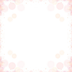 Luxury Sparkling Bokeh Border Frame PNG File With Transparent Background
