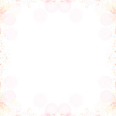 Luxury Sparkling Bokeh Border Frame PNG File With Transparent Background