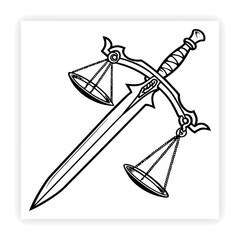 Legal and Law Doodle Icons