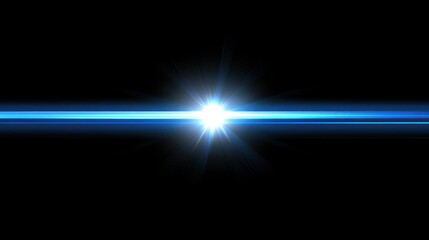 Abstract light burst effect on black background.