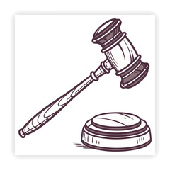 Legal and Law Doodle Icons