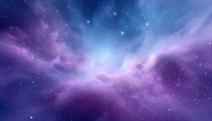 Cosmic cloudscape with nebula and starlight. Fantasy galaxy, deep space, cosmic background, infinite universe
