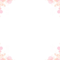 Luxury Sparkling Bokeh Border Frame PNG File With Transparent Background