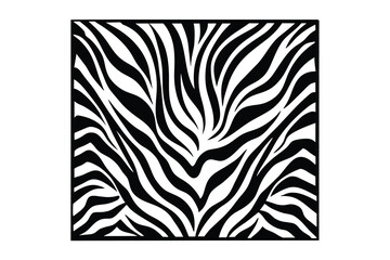 Striking Zebra Stripes A Black and White Animal Print Design