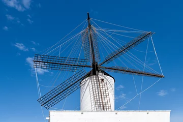 Fotobehang Schip old windmill in the city of ciutadella, menorca spain  © Michael Barkmann
