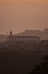 Serene Sunset Over the Iglesia de Yacuanquer, Nariño