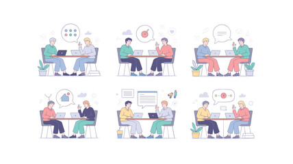 Diverse teams brainstorming and collaborating on projects