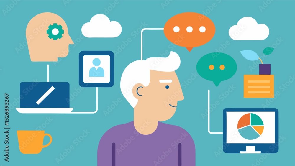 Poster technology training workshops and classes aimed at teaching individuals with dementia and their care