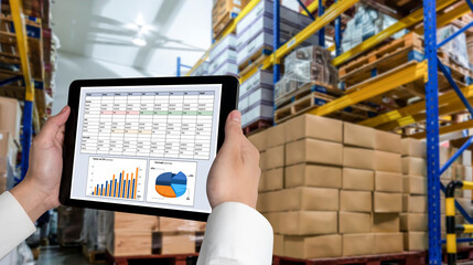 Business data dashboard provide business intelligence analytic for marketing strategy planning snugly with big data set to analyze customer demands and foreseeing business future