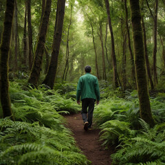 Obraz premium walking in the woods