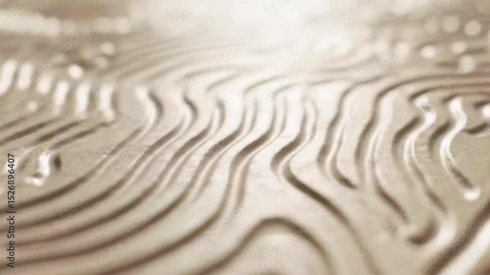 Poster abstract beige textured surface with wavy lines and patterns