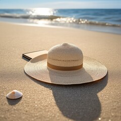 Straw Hat and Sand Shadows