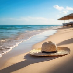 Straw Hat and Sand Shadows