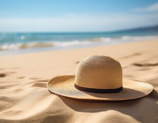 Straw Hat and Sand Shadows