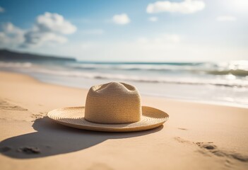 Straw Hat and Sand Shadows
