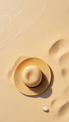 Straw Hat and Sand Shadows