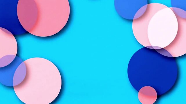 Animated circles of varying color and opacity drift gently on a minimal backdrop, forming a soothing, seamless pattern.