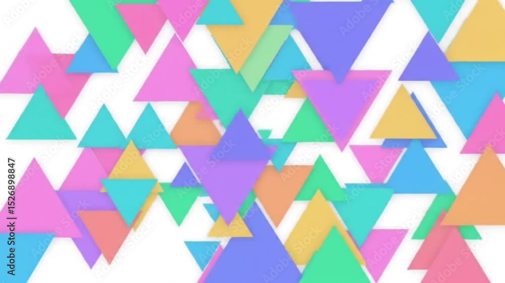 Poster abstract pastel triangle geometric pattern background design