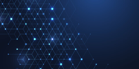 Abstract digital blockchain cube blocks concept. 3D big data cubes quantum computer technology idea. Artificial intelligence data core cubes design element