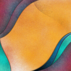 A speckled, abstract background with three-dimensional waves.	