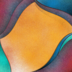 A speckled, abstract background with three-dimensional waves.	