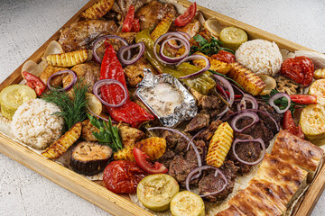 Lahmacun and Pide Mixed Platter