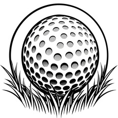 golf ball vector