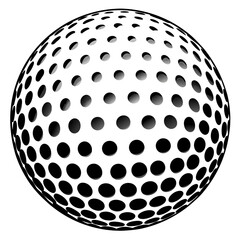 black and white sphere